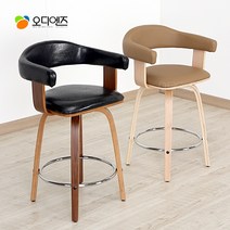 BC3371 아일랜드 홈바의자 /목재바텐의자 /회전의자/높은의자/지휘자용의자/아일랜드식탁의자, 안장높이730+블랙