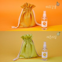 앤더홈즈 1+1 섬유향수 과일향 제주감귤 룸스프레이 100ml 드레스퍼퓸, 1set, 제주감귤+레몬라임