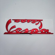 베스파 로고 스티커 Gts 300 LXV 150 125 LX 150ie LT GTV300, I RED, 1개