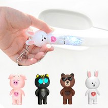 1+1 정전기 방지 키링 홀더 키홀더 열쇠고리, 정전기방지키홀더 핑크피그, 정전기방지키홀더 핑크피그
