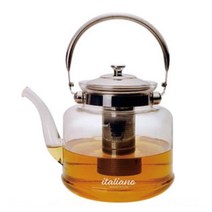 홈카페 자동 전기 커피포트 집들이선물 까페 분위기내기 보리차 2인가구 신혼집 매장, 이탈리아노 내열유리포트2.6리터(SK2600)