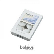 [bolsius] 볼시어스 프리미엄캔들 티라이트 센트 프레쉬린넨 아침이슬향 약4시간(6개), 프레쉬 린넨(아침이슬향)