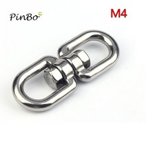 M4 두께 304 스테인레스 스틸 더블 엔드 스위블 걸쇠 20 개, 01 20 pcs