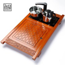 오금석 다반 상관 차판 원목 큰사이즈 차테이블 전기열 자기 난로 티 바다 자동 중국식 다기 4135037440, 10 높은 산 흐르는물 전기기구