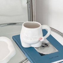 뱃살 꼬집 뭉툭머그컵 300ml 특이한머그 집들이선물