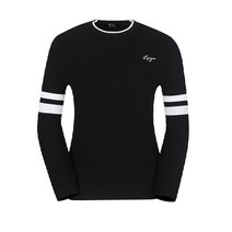 PGA TOUR&LPGA 여성 배색 슬릿 골지 라운드 스웨터(L213KT603P)