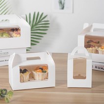 레드캣 1구 2구 머핀상자 컵케이크 투명창 포장 박스 상자, 1구 크라프트, 1개