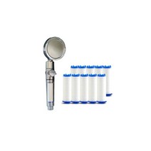 A고급 필터 샤워기 헤드 1개+리필필터10개 3단물조절, A고급 필터 샤워기 헤드 1개+리