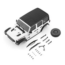 Kyosho Mini Z MiniZ 4x4 지프 랭글러용 RC 차체 쉘 rcrawler Rubicon Car 업그레이드 부품, [01] White