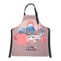 귀여운 캐릭터 디자인 원숭이 레몬 나뭇잎 요리 이쁜 예쁜 앞치마 식당 가정용 위생용품 맛집 공방 교실 방수 포켓 주머니 신혼 부부 자취생 작업, K.C(일본여행)