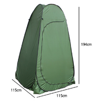 캠핑 해수욕 낚시터 야외취침 1인 간단설치 샤워텐트, 오렌지