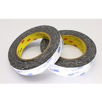 고정 패드 접착제를 설치하는 데 사용되는 3M 1mm-2mm 두께의 슈퍼 양면 접착 폼 테이프 흔적없는 접착제를 떼어냅니다., 검은색, 50mm