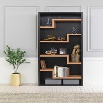 아트박스/플레인홈 페샤 디자인 와이드 책장 6단, 워시