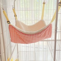 튼튼 원목 고양이 캣타워 캣폴 놀이터 우드 직조 운동기구 타워 스크래처, M-(48*37cm), 핑크 체크【화이트 벨벳】