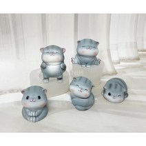 유연한 고양이 3D 수제 몰드 5종 택1 석고방향제 만들기 실리콘틀, 5. 오른쪽 윙크 고양이