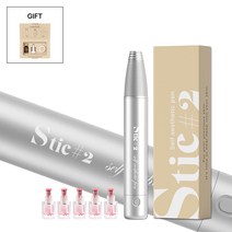 아이트인 오토mts 셀프 홈케어 에스틱2 충전식 피부 관리 미용 마사지기, 나노칩 0.25mm 5ea +에스틱2(충전식)
