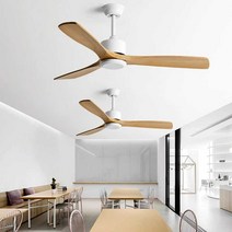 원목 실링팬 저소음 거실 천정 우드 카페 42인치 호텔, 화이트+우드컬러 42인치(106cm)+리모콘