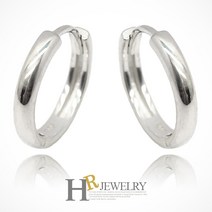 호림쥬얼리 실버92.5정.품)깜찍)예쁜(HR)실버 심플 라인 원터치 귀걸이(NO.33307)