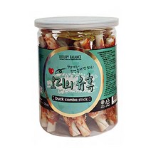 천연콜라겐 함유 스틱형 강아지 간식 2개 반려견살안찌는간식 강지아토피간식 개큐브, 오리의 유혹 2개