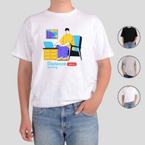 아토가토 온라인수업 이러닝 가정학습 티셔츠, 본상품선택