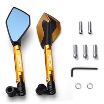 혼다 PCX125 PCX150 2010-2020 년 동안 PCX 오토바이 후면보기 백미러 핸들 바 미러 CNC 알루미늄 액세서리, 01 Gold