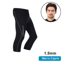 웻슈트 서핑 잠수복 스킨스쿠버 슈트남성 잠수복 탑 자켓 2mm 또는 3mm 1.5mm 네오프렌 긴팔 셔츠 바지 민, 11 1.5mm Men Capris_04 L