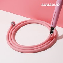 아쿠아듀오 물때 걱정X 꼬임방지 튜브 샤워기호스 2M (일반형), 샤워기호스2M 핑크(일반형)