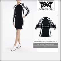 PXG 골프웨어 당일발송 UV 자외선차단 행거치프 패널 드레스 여성 골프 원피스 HANDKERCHIEF PANELED DRESS