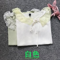 2020 프릴 쉬폰 셔츠 반소매 티셔츠