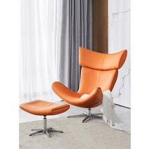 보컨셉 이몰라 라운지 체어 1인용 소파 카페 스튜디오 boconcept, (극세사가죽/다크그레이/발받침)