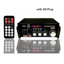 블루투스 미니 앰프 길거리공연 매장용 리시버 통기타 올인원 vir wir mini 600w 무선 오디오 증폭기 hifi 전문 홈 시어터 car audio system usb, 검은색