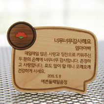 할말있어요 미니카드감사패 카네이션(고급형)-주문제작-사고뭉치, 디자인선택:b.스마일