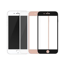 아이폰7+ 8플러스 3D 풀커버 강화유리 2매 IPHONE, 블랙