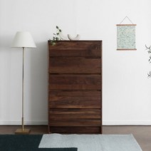 [헤리티지월넛] D형 5단서랍장 800, 단품