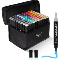 아크릴 펜 80색 페인트 마카 브러쉬 마커펜 DIY 카드, 80 color