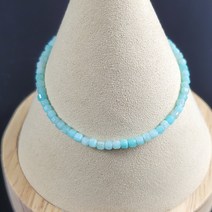 천연 아마조나이트 레이어드 팔찌