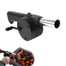 캠핑송풍기 방폭팬 송풍기 BBQ팬 바베큐 바람야외 바베큐 팬 수동식 공기 송풍기 휴대용, 씨엔