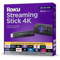 Roku Streaming Stick 4K | Streaming Device 4K/HDR/Dolby Vision with Roku Voice Remote and TV Control