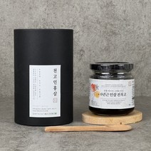 천고인 6년근인삼진옥고 220g 경옥 천연꿀 부모님 명절선물세트 실속형 가정용, 6년근인삼진옥고220g+나무스푼
