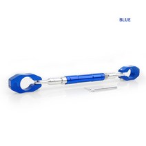 크로스바 바이크 오토바이 핸들 범용 스티어링 휠 보강 브래킷 조절식 레귤레이터 22mm, [05] 파란