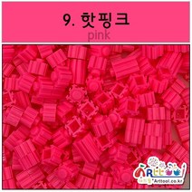 창의력 쑥쑥~ 쑥쑥블럭 디폼블럭 툭툭 벌크 리필 패키지 8mm/10mm 약 300개 27컬러, 9.핫핑크_10mm