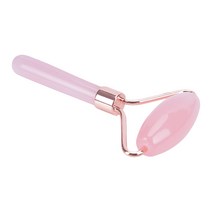 천연 석재 슬리밍 턱 리프트 업 페이시아 뷰티 롤러 제이드 스톤 롤러 마사지 페이스 핑크 로즈 쿼츠 스킨, 01 1pc