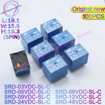 릴레이 핀 개 로트, 02 SRD-05VDC-SL-C