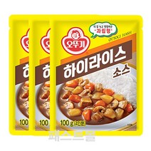 오뚜기 하이라이스 소스, 100g, 3개