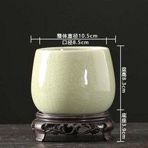 다육 호접란 전용 받침판 포함 정리 데이트 난초 대야 도자기화분, C01-FJ 가요 크랙무늬