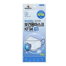 에고라운드 퓨어커버 황사마스크 KF94, 화이트/대형X1매