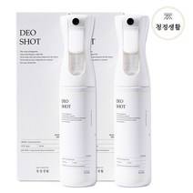 청정생활 데오샷 편백오일 피톤치드 탈취 스프레이, 2개