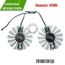 FD10015H12S DC12V 0.55AMP 4PIN 그래픽 팬 GAINWARD GTX1080 GTX 1080 GTX1080TI 1080TI, GTX1080TI 2PCS SET