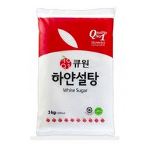 큐원 하얀설탕3kg 2개 백설탕, 3kg