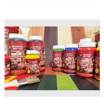 엠비스테인 목재용 냄새안나는페인트 친환경페인트 우드스테인 250ml, 체리